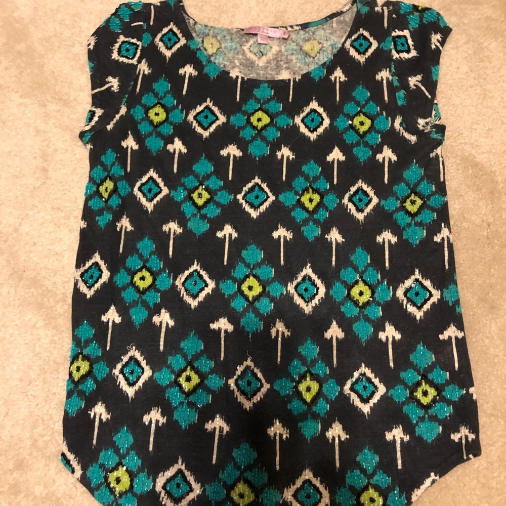 calypso st barth beaded blouse top